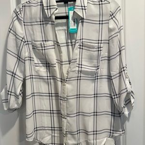 Fortune +Ivy size small Christelle Button Down Blouse